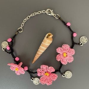 Crochet Anklet, Ankle Bracelet, Beach Accessory